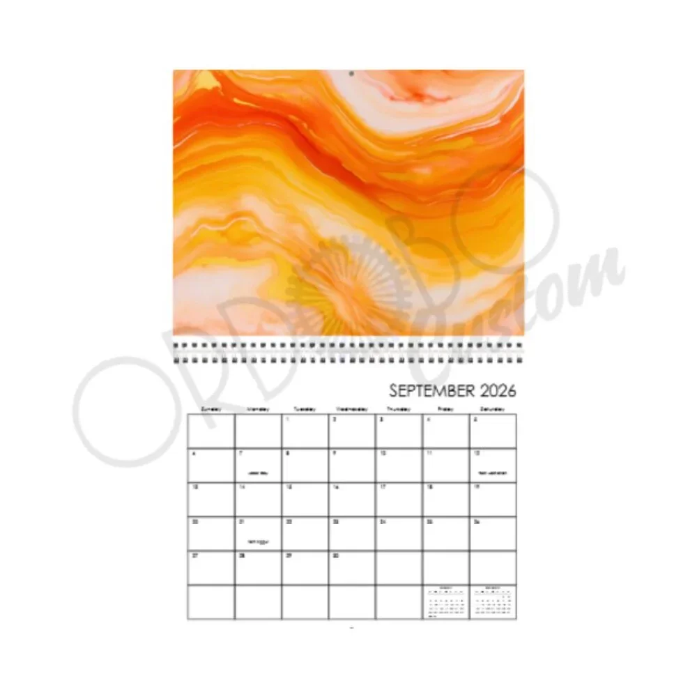 2026 Custom Geode Wall Calendar